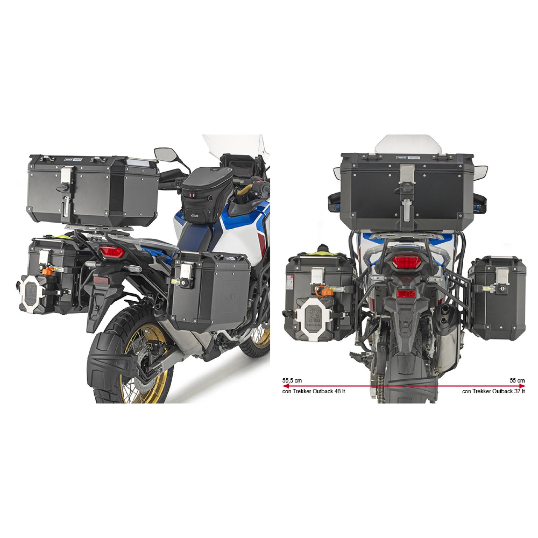 Särskilt stöd för sidofall på motorcykel Givi Pl One Monokeycam-Side Honda Crf 1100L Africa Twin Adventure Sports (20)
