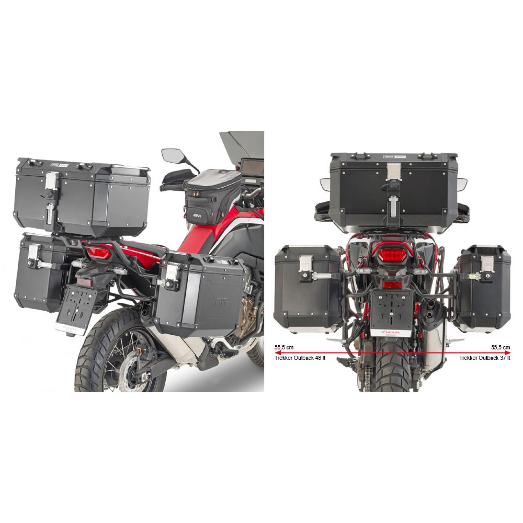Särskilt stöd för sidofall på motorcykel Givi Pl One Monokeycam-Side Honda Crf 1100L Africa Twin (20 À 21)