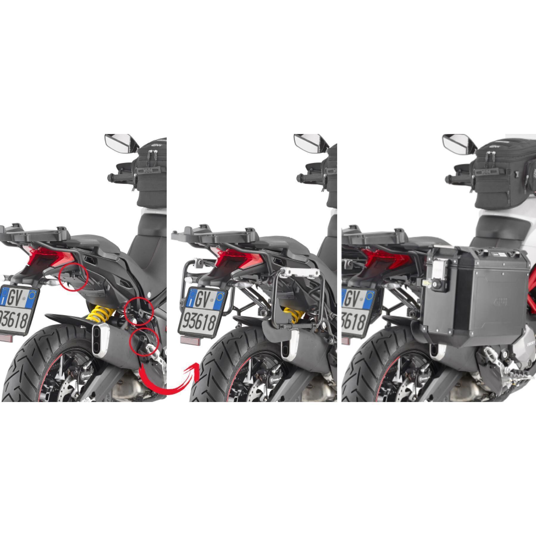 Snabbt stöd för sidofall på motorcykel Givi Pl One Fit Givi Monokey Cam-Side Ducati Multistrada 950 S (19 À 20)