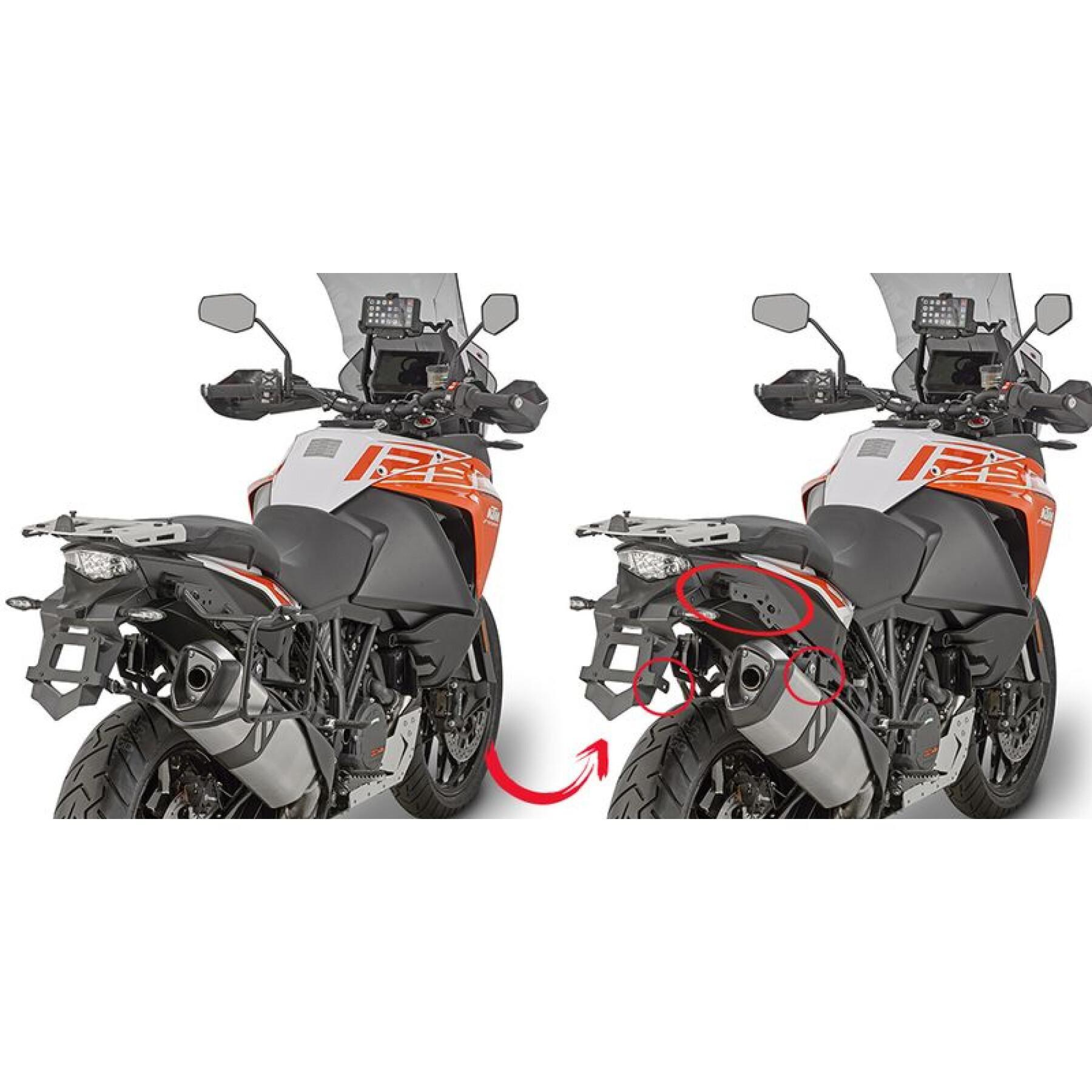 Snabbt stöd för sidofall på motorcykel Givi Monokey Ktm 1050 Adventure (15-16)